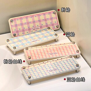 硅藻泥吸水垫卫生间洗漱台台面电动牙刷置物架牙杯沥水垫漱口杯垫