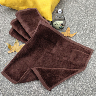 纯棉方巾幼儿园学校茶餐厅专用纯色四方小毛巾柔软吸水 25cm