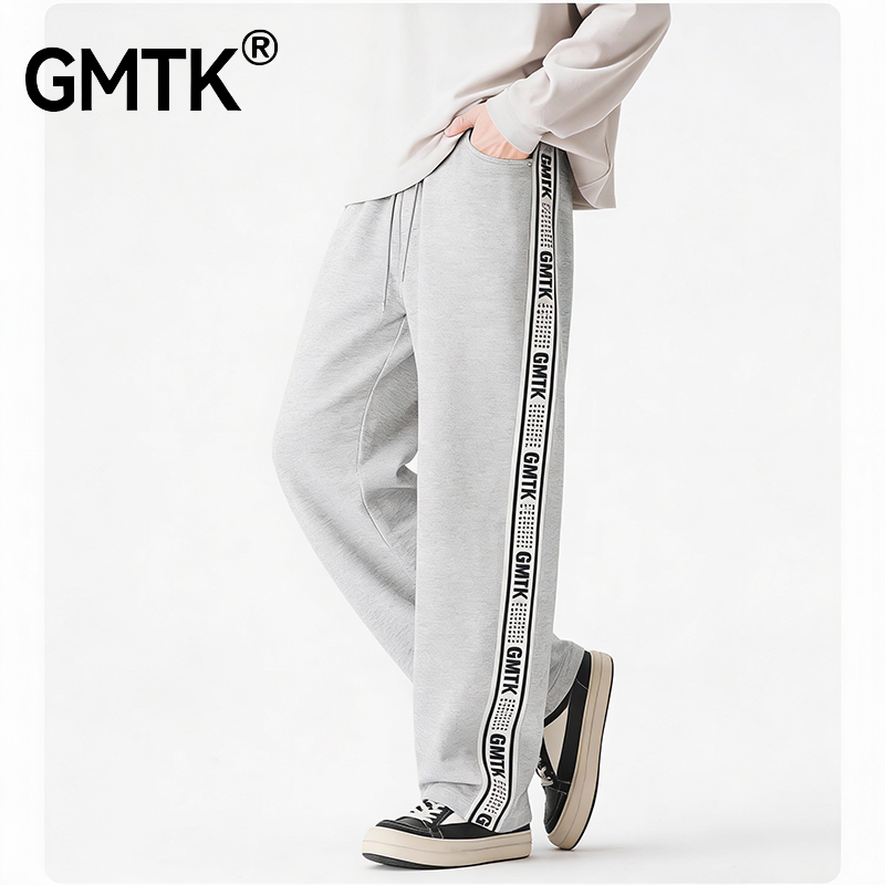 GMTK 设计师款~2025小众解构设计纯棉卫裤男美式宽松休闲裤子,男装,卫裤,淘宝优惠券,粉丝福利购,淘宝优惠卷