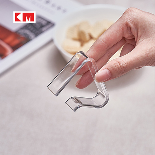 超市冷冻库门帘夹免打孔放掉落空调隔断帘固定夹透明收纳夹子