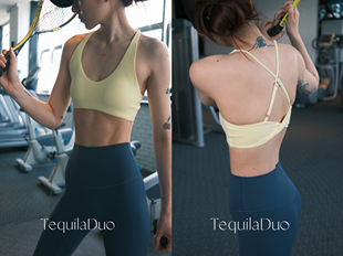 TD瑜伽健身运动内衣美背舒适亲肤磨毛面料中低强度带胸垫瑜伽文胸