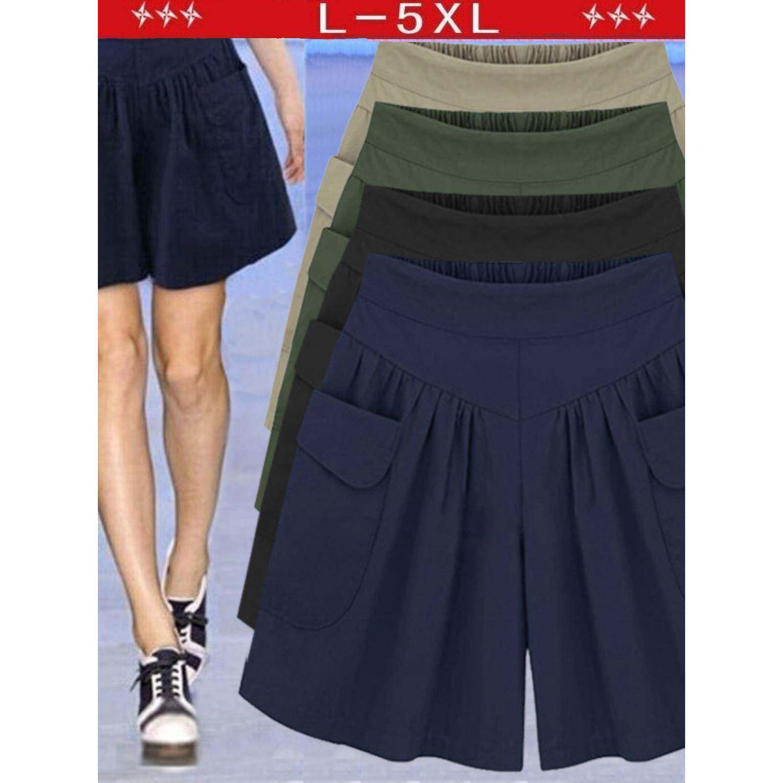 胖mm超大码女装显瘦高腰短裤女夏季加肥加大宽松阔腿裤百搭热裤潮