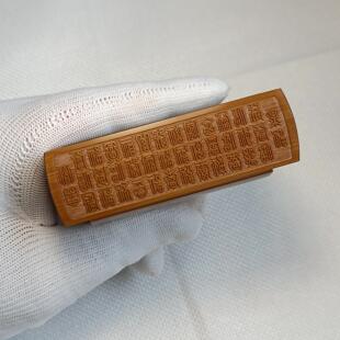 张圣林鸣虫盒 百年老煤竹竹雕百福图竹蛉盒 金钟盒 蛉子盒 蛉虫盒