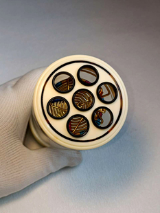 海派虫具杨连平制 德国密胺七孔60径蝈蝈罐 配胆簧 鸣虫叫罐 爬虫