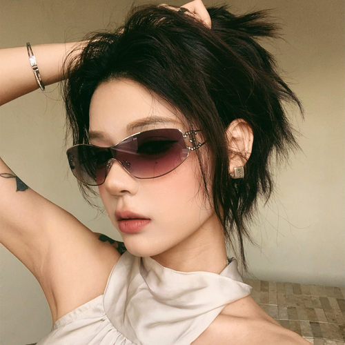 欧美新款金属连体太阳眼镜