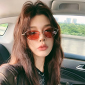 复古新款 金属猫眼墨镜女高级感网红风凹造型遮阳防紫外线太阳镜潮