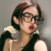 复古黑框猫眼gm素颜眼镜方圆脸显瘦TR超轻学生配近视高度数网红女