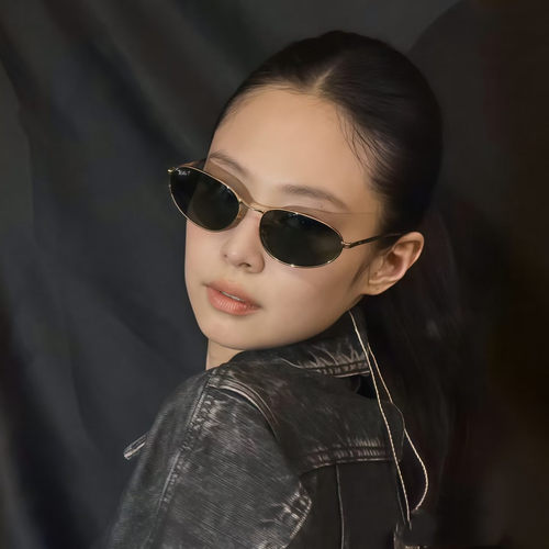 Jennie同款老钱风猫眼防紫外墨镜