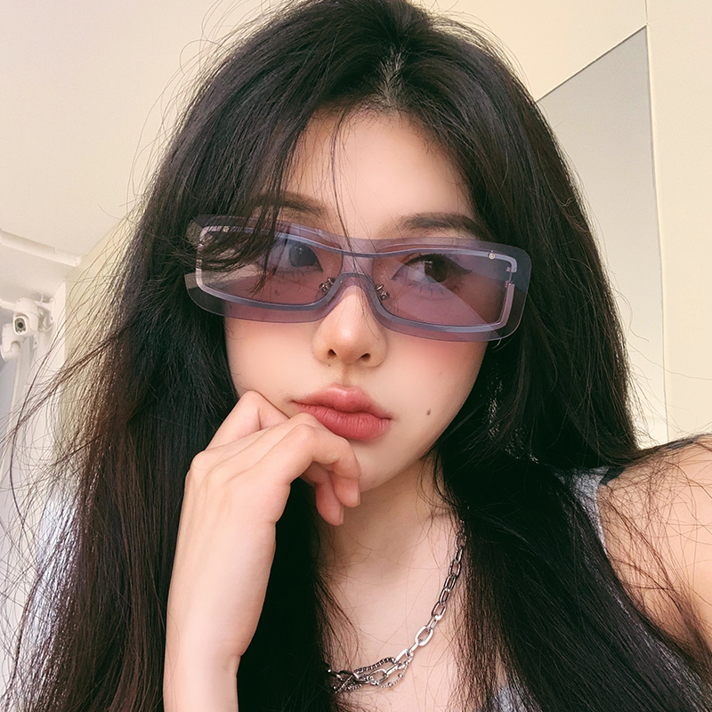 复古大框骑行墨镜时髦Y2K徒步户外运动太阳眼镜遮脸防紫外线女男