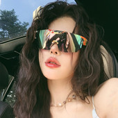 新款 运动骑行眼镜男女高级感登山户外运动防紫外线炫彩迷彩太阳镜