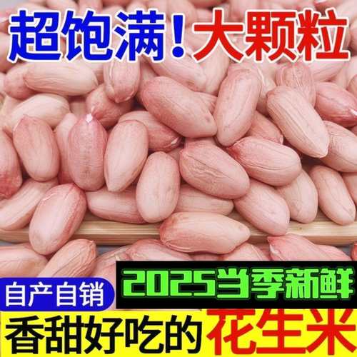 2025年新鲜生花生米精选大颗粒