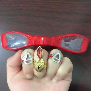 雷欧戒指赛文眼镜头镖冰斧 狮子之瞳 艾斯戒指奥特变身器玩具男曼