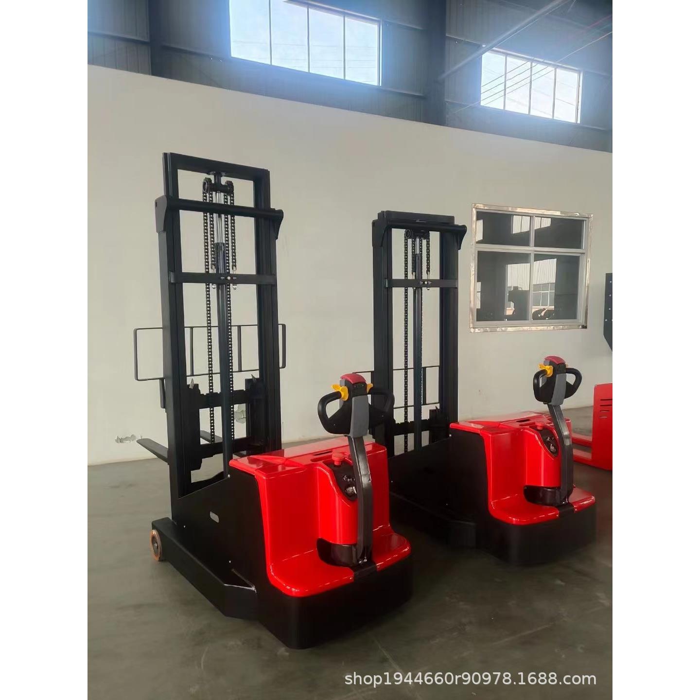 步行式平衡重堆高车电动搬运车全电动无支腿叉车托盘堆垛车升高车