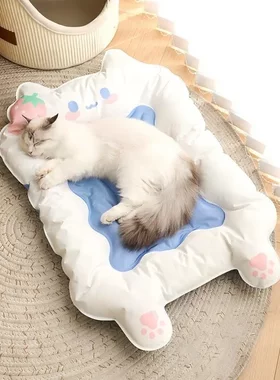 宠物冰垫猫咪睡垫夏天降温凉垫犬猫通用凉席垫冰窝冰垫