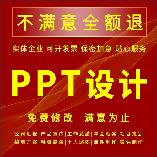 ppt代设计制作美化企业创业融资路演商务汇报招商业策划营销方案