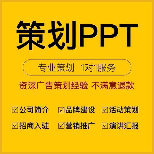 商业计划书撰写代做公司PPT方案策划制作营销活动策划电商详情页