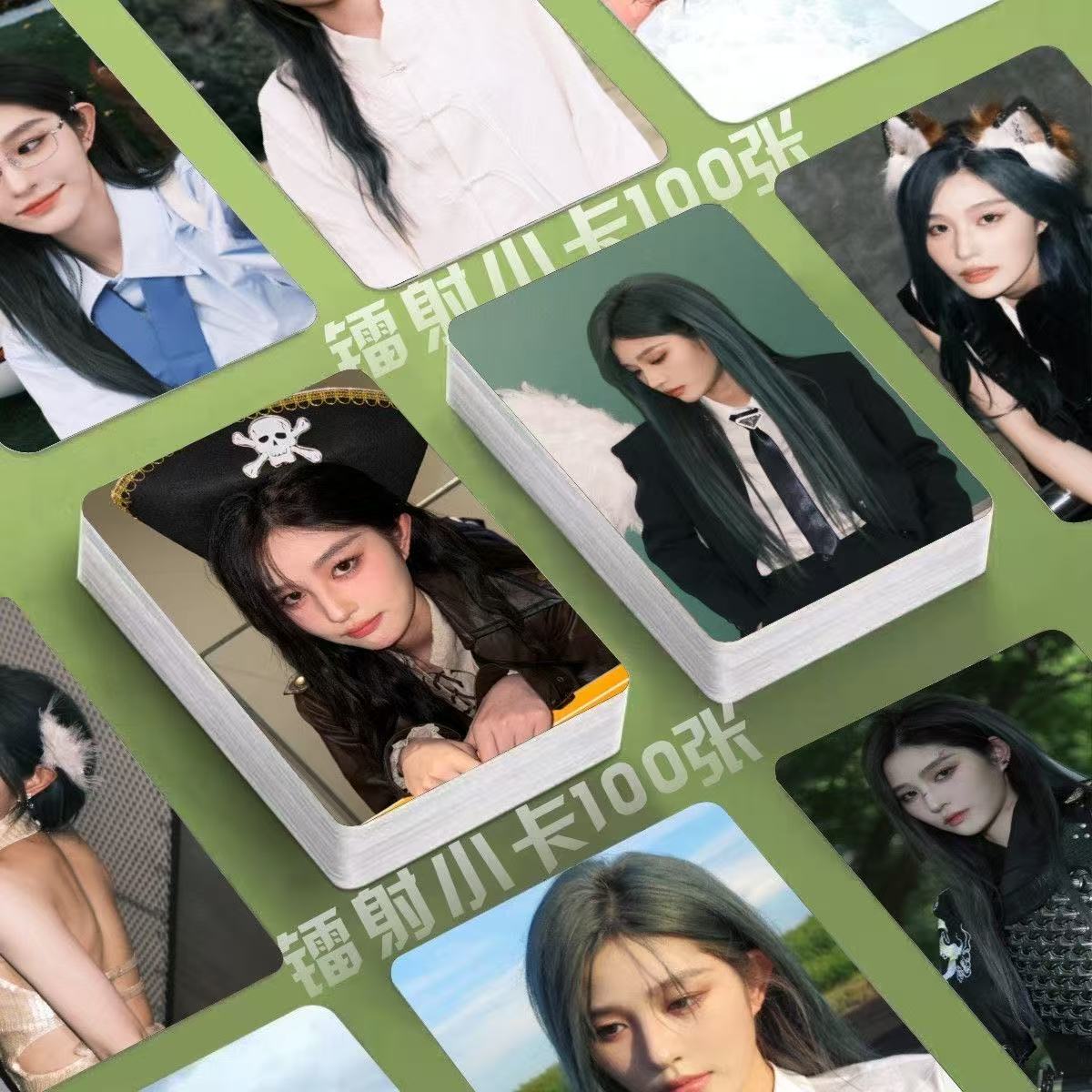 SNH48王奕镭射小卡100张专辑演唱会定制照片3寸圆角lomo卡明信片