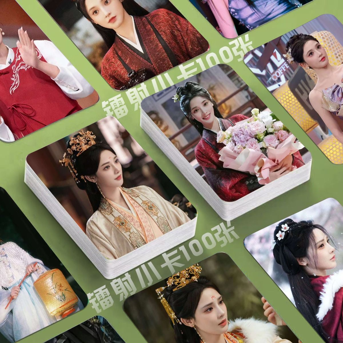 彭小苒凤凰台上镭射小卡电视剧海报定制圆角3寸lomo卡片明信片diy