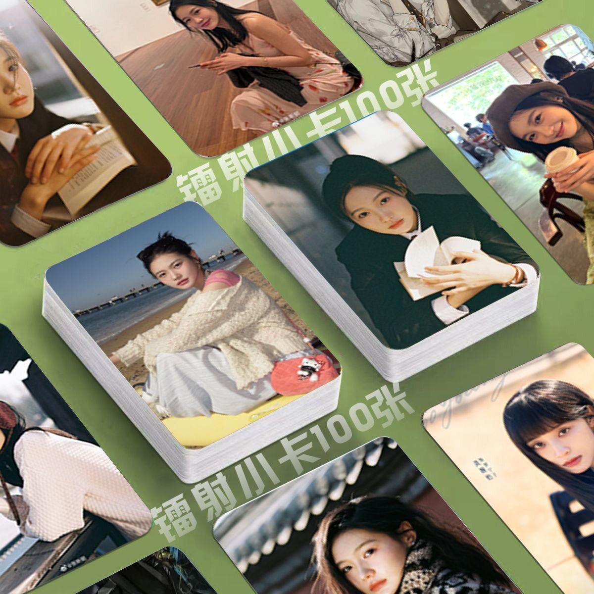 张昕懿校服的裙摆镭射小卡高级代言应援礼物珍藏爆米花小卡自印