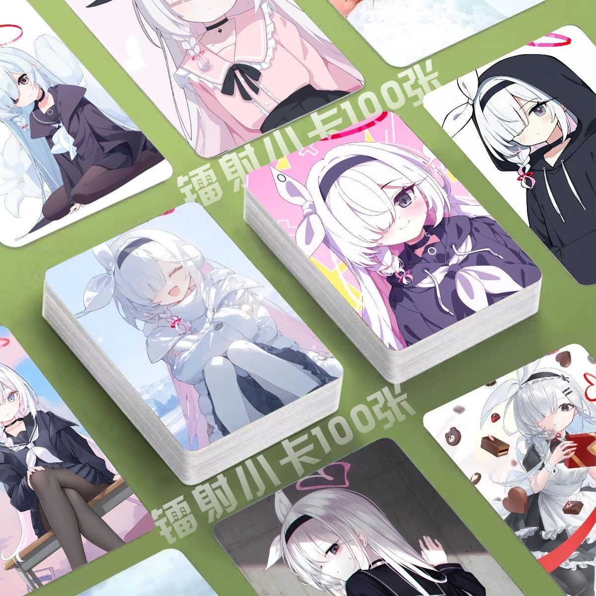碧蓝档案普拉娜镭射小卡100张游戏照片周边定制3寸圆角lomo明