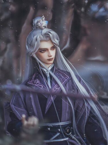 露生&西梦令联动BJD古风叔叔/三分造型发盘发【无定】【无非】