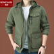 工装 夹克 宽松休闲运动上衣男装 外套男多口袋冲锋衣春秋季 户外大码