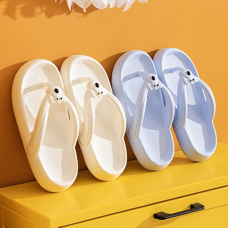 新款女士人字拖夏季厚底可爱沙滩防滑室内外凉拖鞋泡沫夹脚拖EVA
