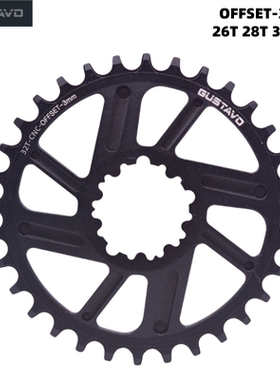 Gustavo牙盘齿正负速盘片单山地盘26 28 30 32T自行车适合GXP直装