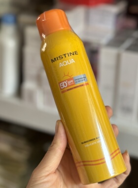 小黄帽！防晒喷雾180ml无色spf50+pa+++全身面部