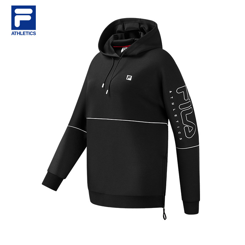 fila斐乐官方athletics女款连帽卫衣新款宽松时尚运动上衣