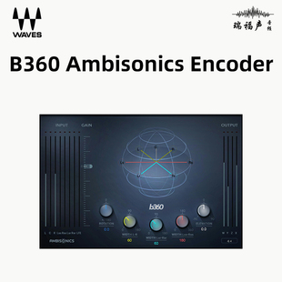 正版 WAVES B360 Ambisonics Encoder 插件全景声混音360度环绕声