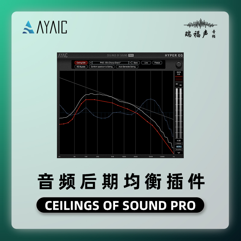 AyaicWare Ceilings Of Sound Pro一键生成均衡效果器插件混音