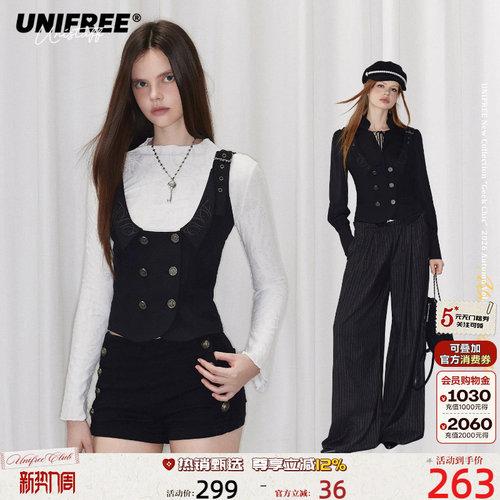 UNIFREE修身显瘦马甲背心