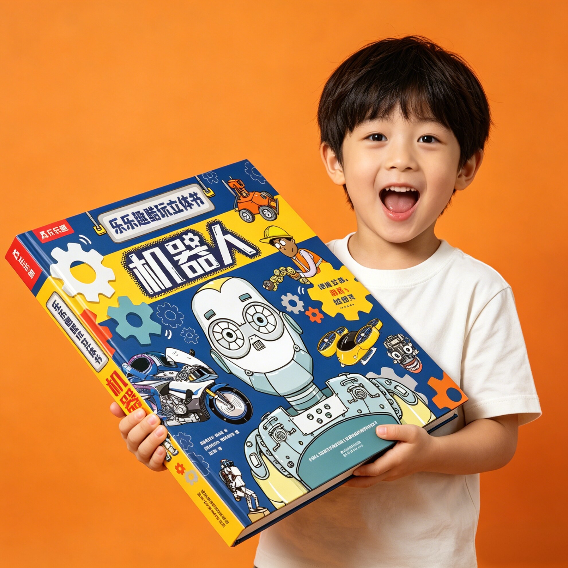 【大开本】绘本3到6岁宝宝机关书机器人立体书儿童3d立体翻翻书漫画书适合小学生看的课外书4578岁幼儿园阅读绘本故事科普百科书籍