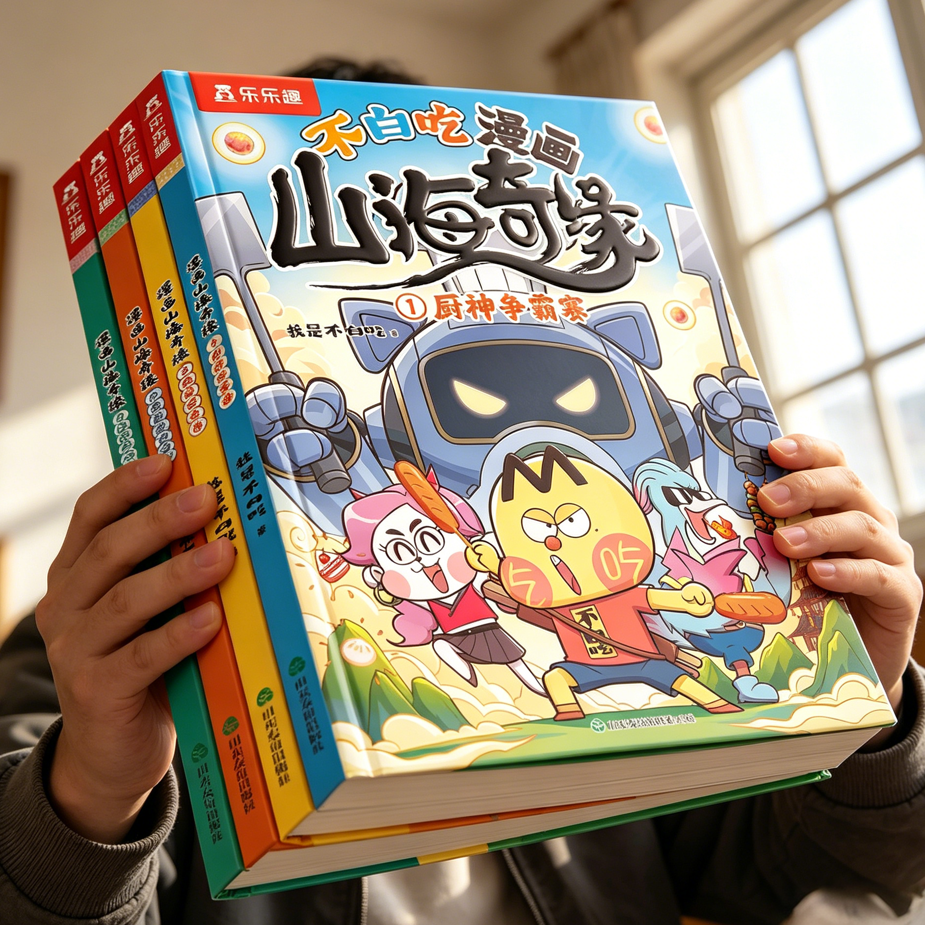 我是不白吃漫画书山海经漫画版山海奇缘男孩喜欢看的漫画书儿童绘本3到6岁读物科普漫画书适合小学生看的爆笑故事4578岁课外书籍