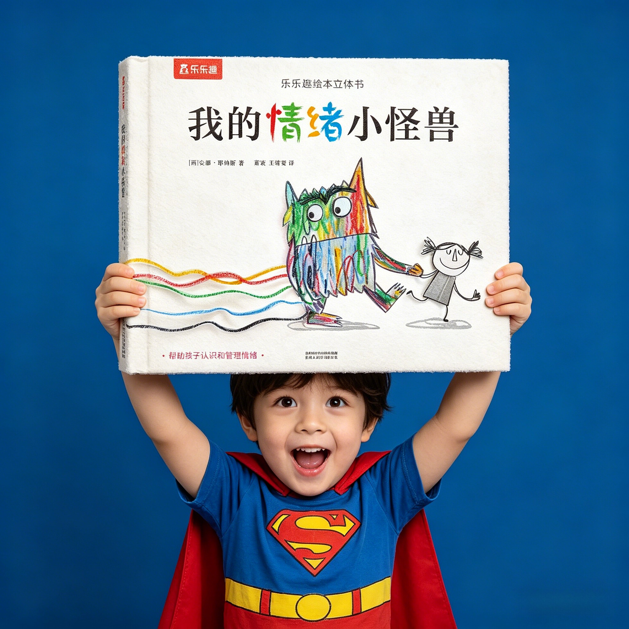 我的情绪小怪兽儿童情绪管理绘本3到6岁立体机关书宝宝益智游戏书3d立体儿童绘本故事书幼儿园入园前阅读书籍245岁男孩读物早教书