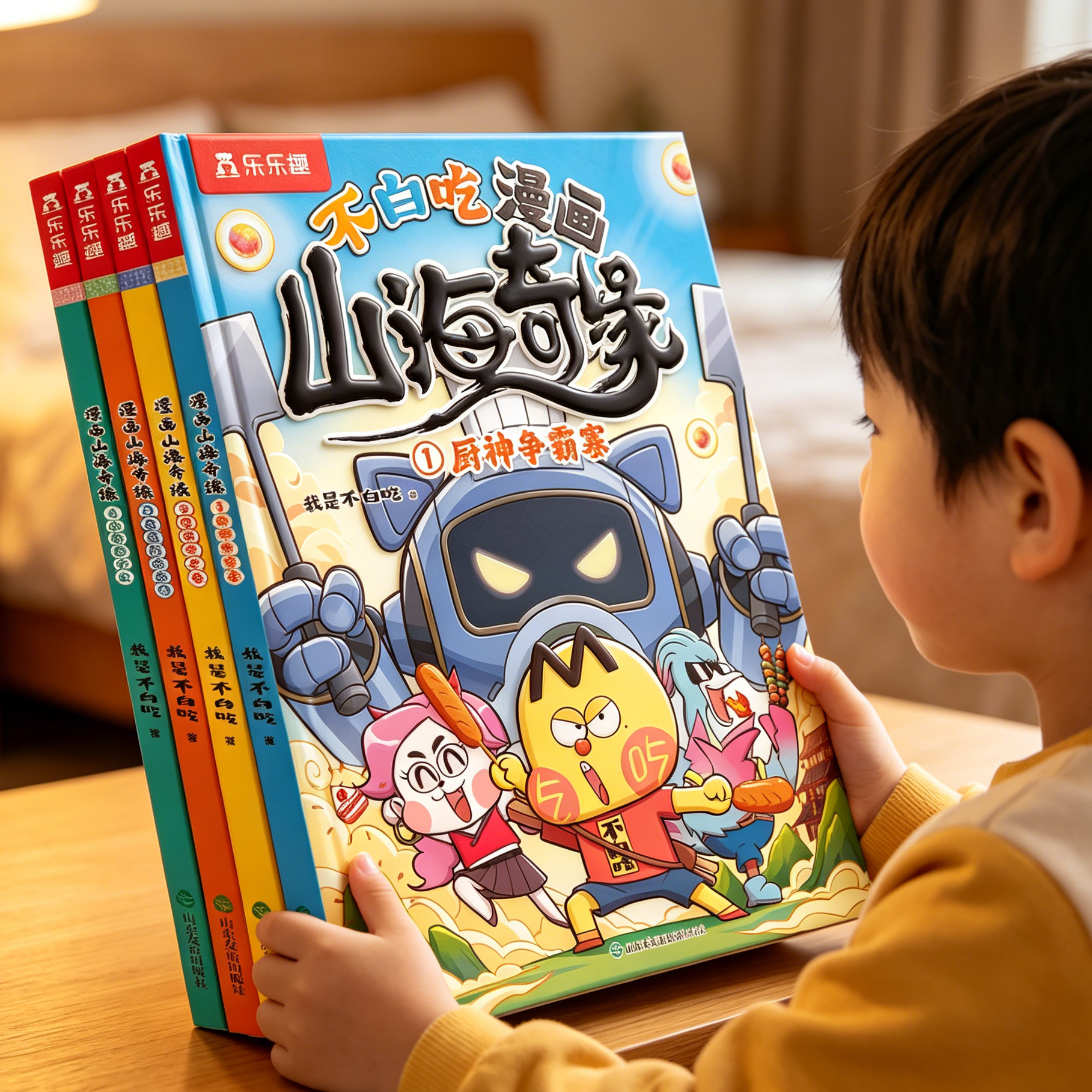 【新书速发】我是不白吃漫画书山海经小学生版儿童绘本山海奇缘男孩喜欢看的儿童绘本3到6岁读物适合小学生看的故事4578岁课外书籍