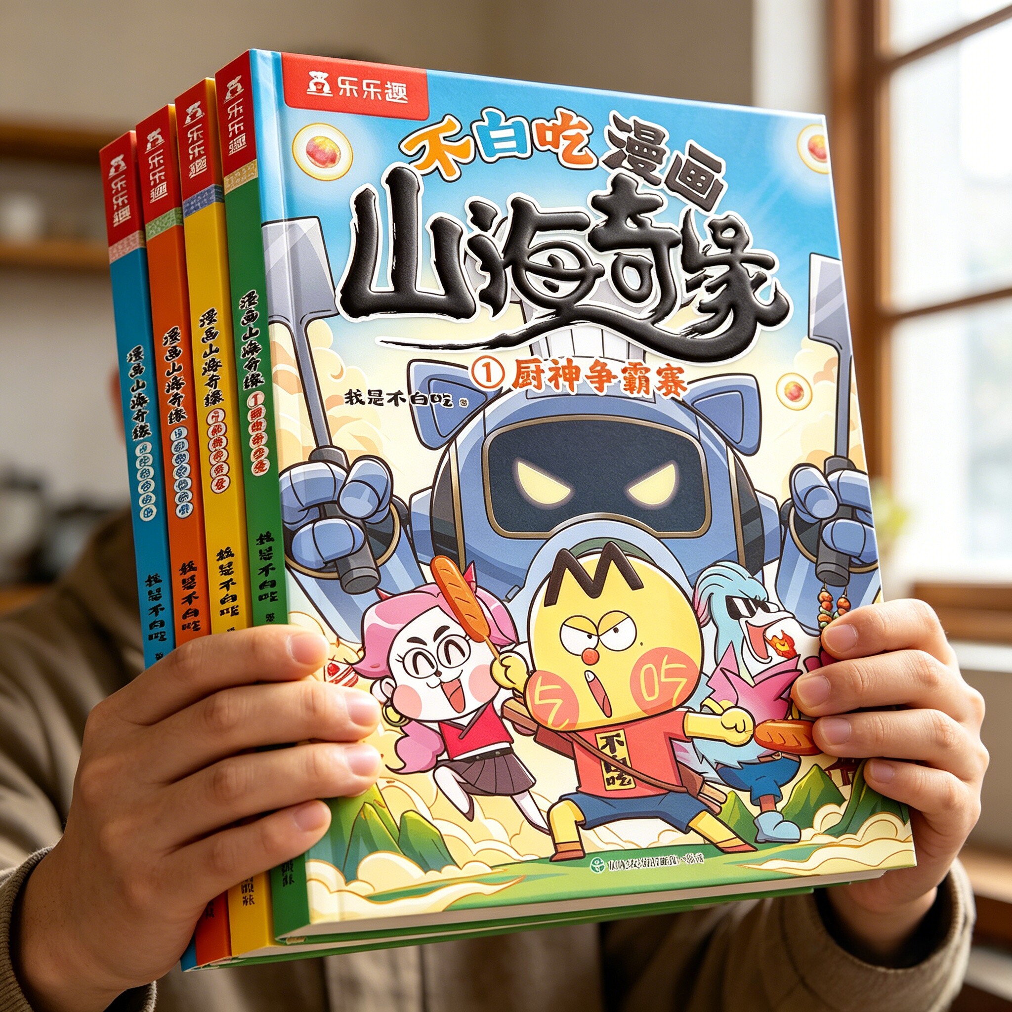 漫画书适合小学生看的山海经小学生版我是不白吃山海奇缘男孩喜欢看的漫画书儿童绘本3到6岁读物科普漫画书爆笑故事4578岁课外书籍
