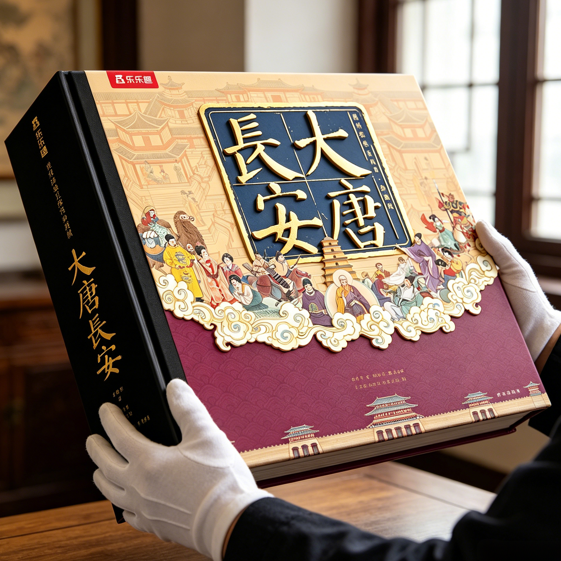 【西安文创礼物】大唐长安珍藏立体书西安文创特色纪念品中国传统文化儿童3d故事书籍六一儿童节孩子生日礼物678910岁男孩礼伴手礼
