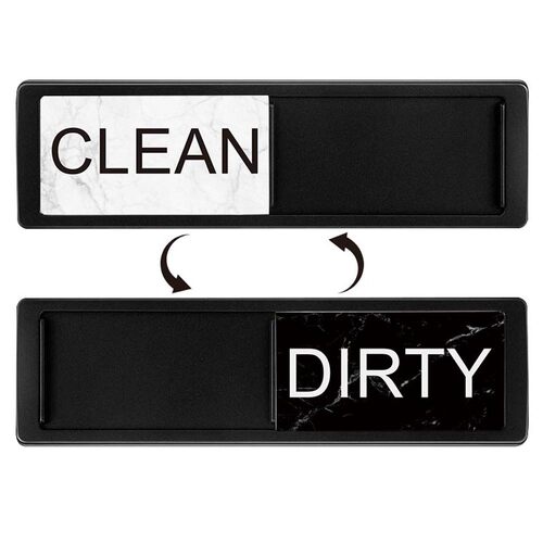 Clean Dirty dishwasher magnet ABS大理石洗碗机磁贴清洁指示牌