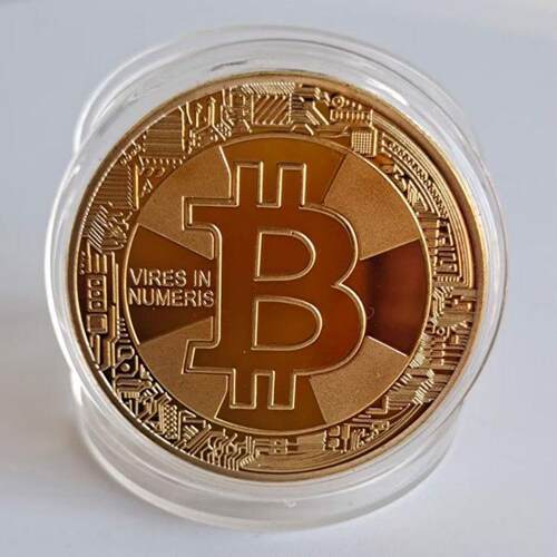 比特Bitcoin外币比特b外国硬币虚拟币金属工艺品美国纪念章
