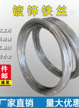 防锈镀锌铁丝家用铁线丝手工DIY扎丝挂窗帘晾衣绳8/14细软铁丝线