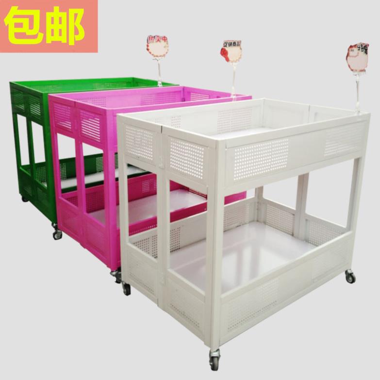花车货架商用折叠商铺流动带轮子商场小卖部摊位车展柜摆摊位室内
