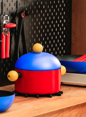 意大利进口TVS不粘汤锅泡泡龙双耳炖煮锅多功能煮粥锅燃气灶奶锅