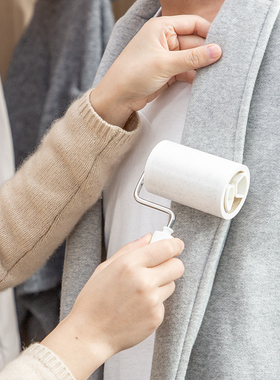 日本进口nitto衣物粘毛筒便携除尘滚粘尘纸替换可撕式滚刷除毛器