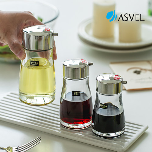 日本asvel油壶防漏酱油醋调料瓶