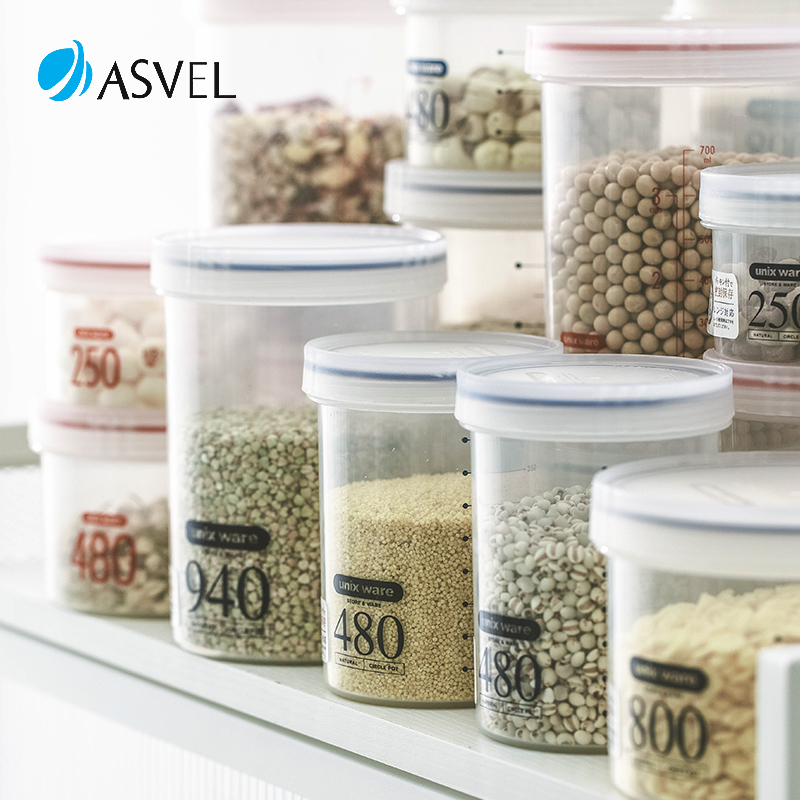 日本asvel密封罐杂粮咖啡豆陈皮