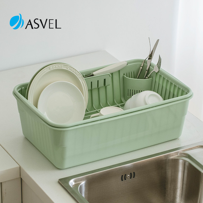 日本进口asvel厨房置物架多功能台面筷子盘碗碟收纳架水槽沥水架,厨房/烹饪用具,厨房置物架/置物柜/角架,淘宝优惠券,粉丝福利购,淘宝优惠卷