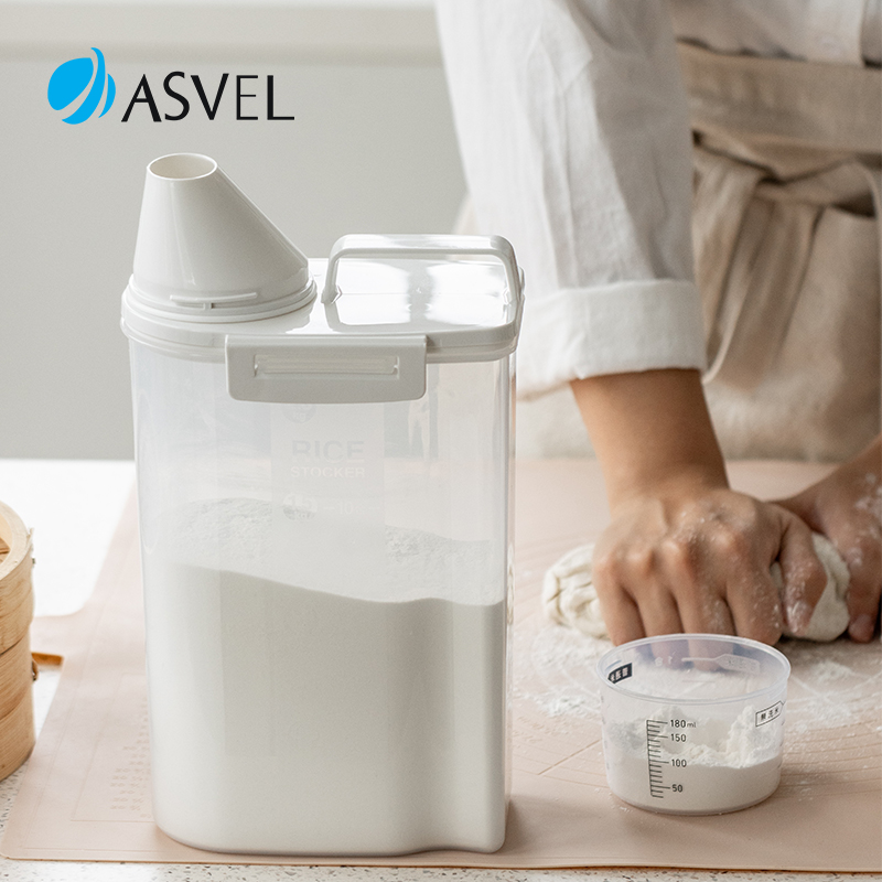 自带量杯面粉储存罐防尘防虫