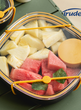 加拿大trudeau水果保鲜盒高颜值上班族外带旅行便携可微波便当盒